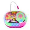 eKids Trolls Band Together DJ Party Mixer Turntable Toy with Built in Microphone for Kids, for Fans of Trolls Toys for Girls view 1