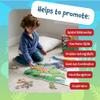 Peaceable Kingdom Dinosaur Island Floor Puzzle - Thick and Sturdy Puzzle Pieces - Includes Storage Box with Carrying Cord - Over 3 Feet Tall - Floor Puzzles for Kids Ages 3-5 view 4