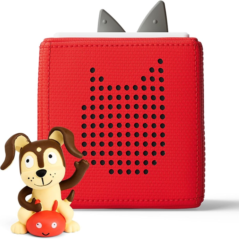 Toniebox 1 Audio Player Starter Set with Bilingual Playtime Puppy - Red [Canada Version]