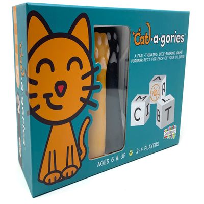 Spin Master Games, SolidRoots Cat-a-gories, Vocabulary Learning Dice Game, Fun for Family Game Night, 2-4 Players, for Ages 6 & Up