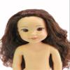 American Fashion World 14-Inch 'Kayla' Vinyl Posable Girl Doll with Wavy Brunette Hair and Brown Eyes| Undressed Doll | Premium Quality & Design view 4