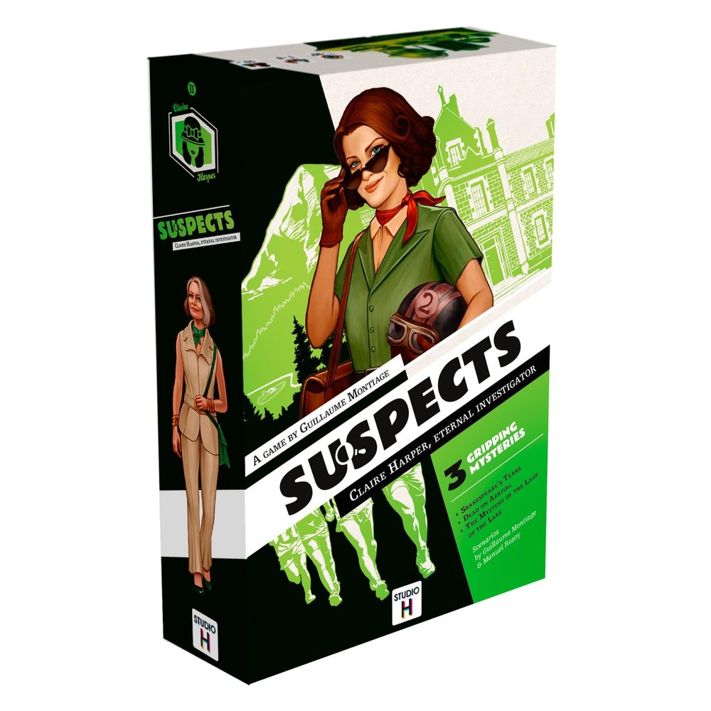Suspects: Eternal Detective Claire Harper | Murder Mystery Board Game for Kids, Teens, & Adults | Next Chapter in The Highly Rated Cooperative Detective Game | 1-6 Players | Ages 10+ | 90 Min