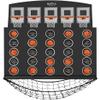Swooc Games - Low Post Lineup | Wall Mounted Giant Basketball 4 In A Row w/ 5+ Games | Basketball Hoop For Room Wall Games | Game Room Games | Mini Basketball Hoop Indoor Connect | Four In A Row Game view 1