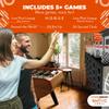 Swooc Games - Low Post Lineup | Wall Mounted Giant Basketball 4 In A Row w/ 5+ Games | Basketball Hoop For Room Wall Games | Game Room Games | Mini Basketball Hoop Indoor Connect | Four In A Row Game view 4