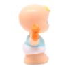 Replacement Part for Fisher-Price Little People Snuggle Twins Playset - GKP68 ~ Replacement Twin Boy with Blonde Curl in Blue Shirt with Bear Figure view 2
