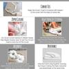 Duvet Cover Set- Crib - 36 x 45, Taupe, Solid Microfiber, 3-Piece with Zipper Closure - Premium Bedding Ensemble view 4
