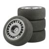 DAYUDDRICAR RC Tires and Wheels, Offset 3mm 1/10 Scale RC On Road Touring Car 12mm Hex Wheels Rim and 68mm/2.68" EVA Sponge Tires for 1/10 RC On Road Car Accessories (Color : 1 Set Black) view 1