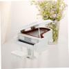 Abaodam 1pc Grand Piano Model Toy Piano Model Instruments Model Baby Beginner Piano Toy Mini Piano Figurine Souvenir Portable Keyboard Kid Toy to Rotate Commemorate Metal White Violin Case view 4