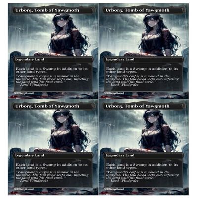 4x | Urborg, Tomb of Yawgmoth | Anime | Full Art | Foil or Non-Foil (Non Foil)