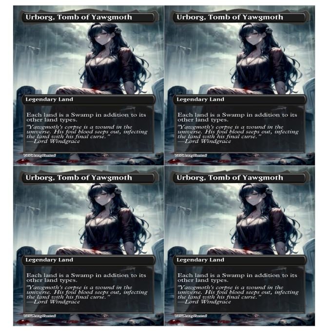 4x | Urborg, Tomb of Yawgmoth | Anime | Full Art | Foil or Non-Foil (Non Foil)