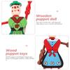 2sets Vintage Puppet Toys Wooden Marionette for Boys and Girls Stylish and Fun Hanging Puppet Doll 4pcs*2 view 4