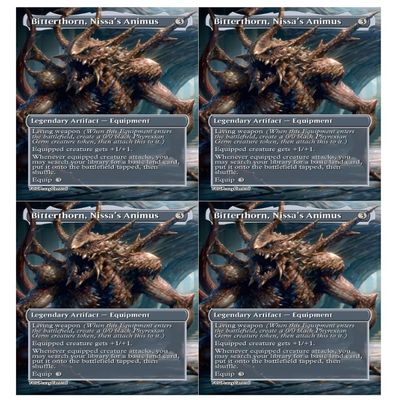 4x | Bitterthorn, Nissa's Animus | Anime | Full Art | Foil or Non-Foil (Non Foil)