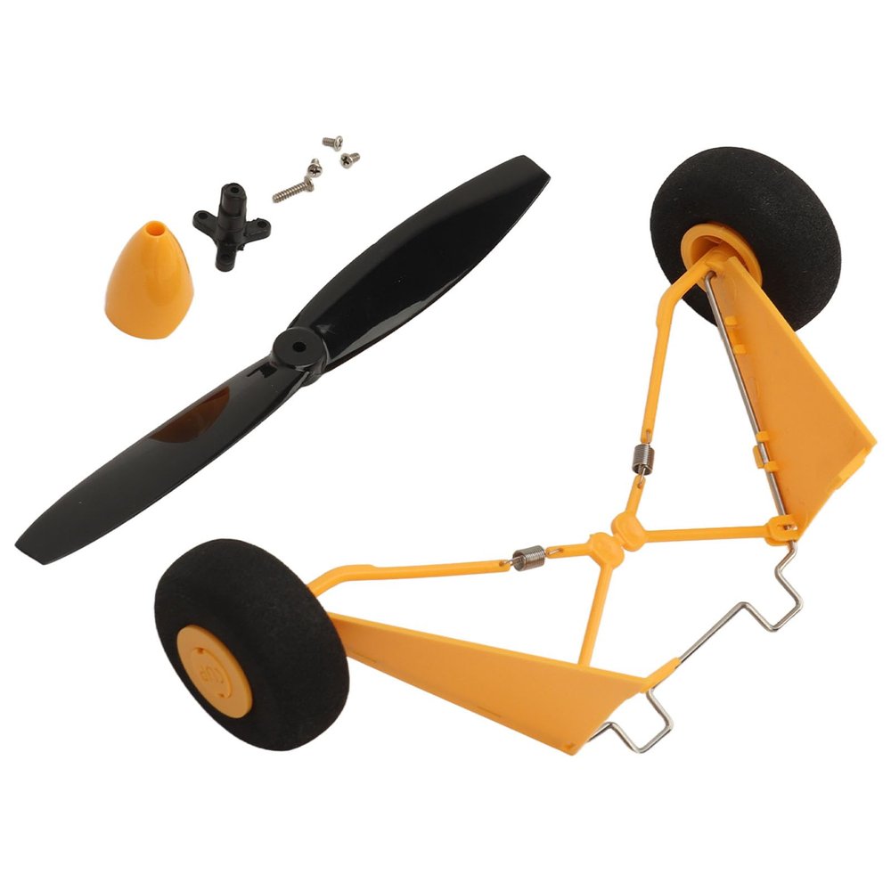 Alomejor Premium Propeller and Landing Gear Set for XK RC Fixed Wing Aircraft Flexible Easy to Install