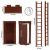 BMC WW2 Bunker Doors - Brown Plastic Army Men Blockhouse Building Accessories view 2