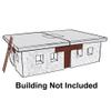 BMC WW2 Bunker Doors - Brown Plastic Army Men Blockhouse Building Accessories view 3