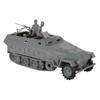 BMC CTS WW2 German Hanomag Halftrack - 5pc Gray Plastic Army Men Armored Vehicle view 1
