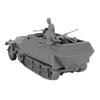 BMC CTS WW2 German Hanomag Halftrack - 5pc Gray Plastic Army Men Armored Vehicle view 3