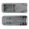 BMC CTS WW2 German Hanomag Halftrack - 5pc Gray Plastic Army Men Armored Vehicle view 4