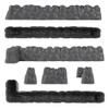 BMC CTS Estate Ruins Destroyed Mansion - 13pc Plastic Figure Playset Accessories view 4