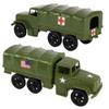 TimMee Plastic Army Men Trucks - OD Green M34 Deuce and a Half Cargo Vehicles US Made view 1
