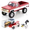 BEEZRC FMS 1/18 RC Crawler FCX18 Chevy K10 RC Truck RTR RC Car Official Licensed Model 8km/h 4WD 900mAh Hobby RC Cars Remote Control Car with LED Lights Vehicle 4-Ch 2.4GHz Transmitter (Red) view 1