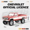 BEEZRC FMS 1/18 RC Crawler FCX18 Chevy K10 RC Truck RTR RC Car Official Licensed Model 8km/h 4WD 900mAh Hobby RC Cars Remote Control Car with LED Lights Vehicle 4-Ch 2.4GHz Transmitter (Red) view 3