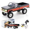 BEEZRC FMS 1/18 RC Crawler FCX18 Chevy K10 RC Truck RTR RC car Official Licensed Model Car 8km/h 4WD 900mAh Hobby RC Cars Remote Control Car with LED Lights Vehicle 4-Ch 2.4GHz Transmitter(Black) view 1