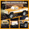BEEZRC FMS 1/18 RC Crawler FCX18 Chevy K10 RC Truck RTR RC Car Official Licensed Model car 8km/h 4WD 900mAh Hobby RC Cars Remote Control Car with LED Lights Vehicle 4-Ch 2.4GHz Transmitter(Yellow) view 4