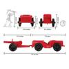TimMee Combat Patrol Willys & Artillery - Red 4pc Playset USA Made view 2
