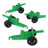 TimMee M3 Artillery - Green 4pc Plastic Army Men Cannon Playset - Made in USA view 1
