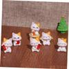 36 Pcs Miniature Lucky Cat Figurines - Adorable Fortune Mimi Micro Landscape Ornaments for Home Decoration Gift Ideas Animal Toys view 2