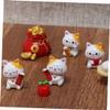 36 Pcs Miniature Lucky Cat Figurines - Adorable Fortune Mimi Micro Landscape Ornaments for Home Decoration Gift Ideas Animal Toys view 3