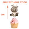 10 Pcs Winter Animal Cupcake Toppers for Kids Birthday, Baby Shower, and Woodland Party  Cute Arctic Animals, Penguin, Polar Bear, Owl, Seal, Reindeer, and Whale Decorations for Cupcakes view 3