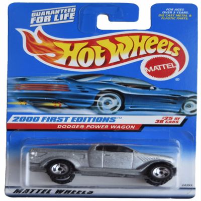 Hot Wheels Dodge Power Wagon, 2000 First Editions 25 of 36 [Silver]