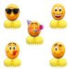 5 PCS NEWMOJI  Faces Party Honeycomb Centerpieces - Add Playful Charm to Your Decor! view 2