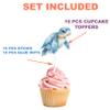 10 Pcs Sea Turtle Cupcake Toppers for Kids Birthday, Baby Shower, and Under the Sea Party  Ocean Animal Decorations for Cupcakes, Cakes, and Beach or Pool Party Supplies view 4