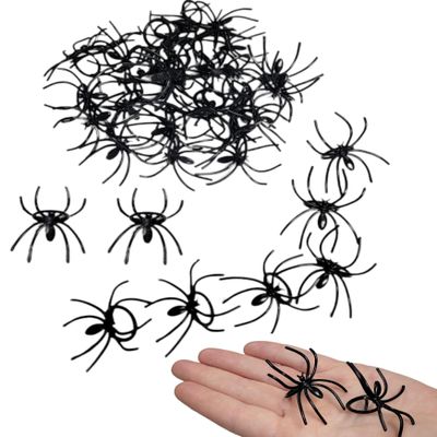 Zugar Land Black Halloween Realistic Spider Rings144 Pcs. (Plastic) Kids Size! Great Bulk Pack for Party Favor, Cup Cake Decor Toppers, Costume Accessory. (144 Pack)