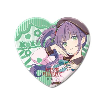 "Love Live! Hasuno Sorano School Idol Club" Vol. 2 ZC [Kozue Osuso] Heart Shaped Can Badge