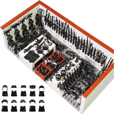 ELEFOCUS WW2 Military Base Building Blocks Set  520 PCS Army Weapons Pack with SWAT Gear, Miniguns, Custom Guns, and 10 Soldier Figures  Kids Army Playset Compatible with Major Brands