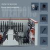 ELEFOCUS WW2 Military Base Building Blocks Set  520 PCS Army Weapons Pack with SWAT Gear, Miniguns, Custom Guns, and 10 Soldier Figures  Kids Army Playset Compatible with Major Brands view 3