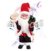 Gfilay Animated Santa Claus Toy,Singing and Dancing Santa with LED Face and Jingle Bell Song,Christmas Indoor Home Party Decoration view 1