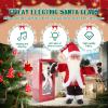 Gfilay Animated Santa Claus Toy,Singing and Dancing Santa with LED Face and Jingle Bell Song,Christmas Indoor Home Party Decoration view 2