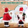 Gfilay Animated Santa Claus Toy,Singing and Dancing Santa with LED Face and Jingle Bell Song,Christmas Indoor Home Party Decoration view 3