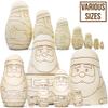 AEVVV Blank Nesting Dolls to Paint Set 7 pcs - Wooden Crafts to Paint Your Own Russian Nesting Doll - Unpainted Matryoshka Dolls view 4