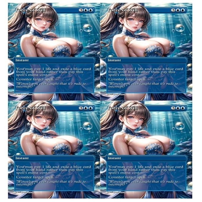 4x | Force of Will #1 | Anime | Full Art | Foil or Non-Foil (Foil)
