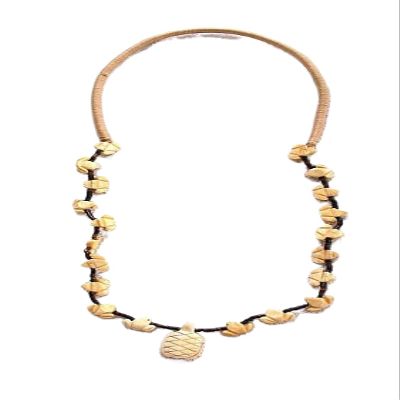 Turtle Tortoise Frog Resinated Bovine Carving Bead 30 Inch Fetish Necklace FN19