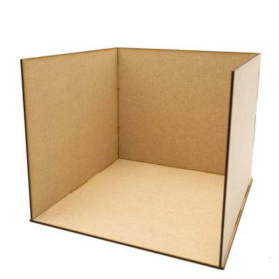 3 Sided Room Box Kit/Diorama/Dollhouse space/Create your own/Miniature Scene