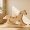 ENZZAMBLA | Infanzzia Children's Wooden Horse Sturdy and easy to assemble for children aged 1 to 5 Encourages creativity and imaginative play view 3