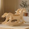 ENZZAMBLA | Infanzzia Children's Wooden Horse Sturdy and easy to assemble for children aged 1 to 5 Encourages creativity and imaginative play view 4