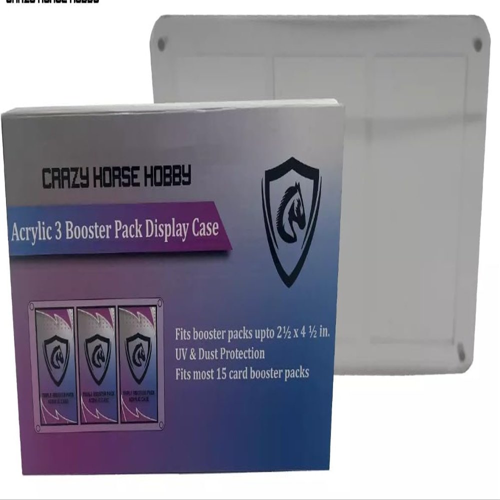 Acrylic Cases for Most Booster Packs (3 Booster Holder)